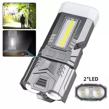 Кемпинговый фонарик со стеклобоем Супер яркий телескопический зум Несколько режимов освещения Водонепроницаемый перезаряжаемый фонарик Светодиодный фонарик