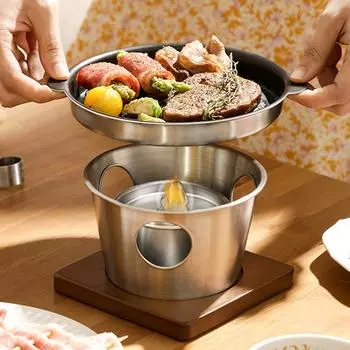 Кемпинговый гриль-барбекю, японский мини-гриль-барбекю на спирту, противень для домашней выпечки, переносная и разборная утварь для приготовления пищи на открытом воздухе