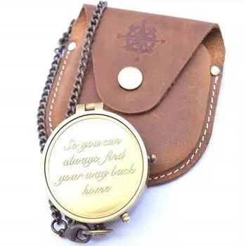 Компас для кемпинга с гравировкой «Так что вы всегда сможете найти дорогу домой» Подарочный компас на Рождество, свадьбу