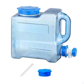 Кемпинговый контейнер для воды, резервуар большой емкости с кувшином для хранения крана для 7.5L