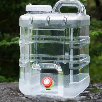 Кемпинговый контейнер для воды с ручкой, бочка, резервуар для хранения, кран, держатель для