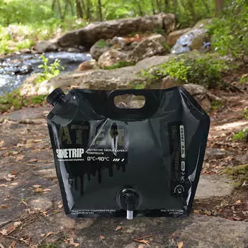 Кемпинговый контейнер для воды, складная сумка для хранения, складной переносной контейнер для темно-зеленого