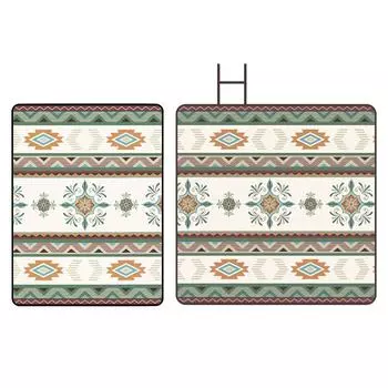 Кемпинговый коврик в этническом стиле для отдыха на природе, портативный, водонепроницаемый, складной, ткань Оксфорд 210D 200*200cm