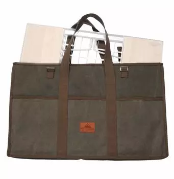 Кемпинговый лунный костер, полевая стойка, сумка для хранения, сумка-тоут, холщовая, мягкая CK-B зелёный