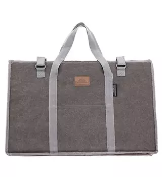 Кемпинговый лунный костер, уличный стол, сумка для хранения, сумка-тоут, холщовая, мягкая T-370-B серый