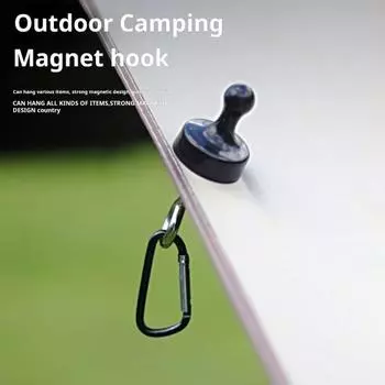 Кемпинговый магнитный крючок, прочный, из нержавеющей стали, съемный, для палатки, навес для кемпинга, фонарь для кемпингового снаряжения оранжевый