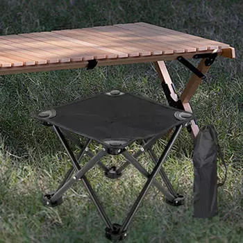 Кемпинговый откидной табурет для отдыха на открытом воздухе. Сверхлегкие складные табры для путешествий, рюкзака, пляжа синий