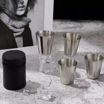 Кемпинговый стакан для барбекю 30 мл 70 мл набор из нержавеющей стали для вина портативный для путешествий и кемпинга