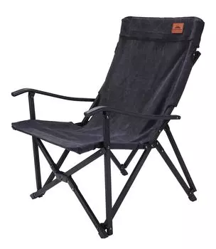 Кемпинговый стул Moon Bonfire, низкий стул, низкий стильный стул, ткань холст, черный, черный Gear F-1003C-BK чёрный
