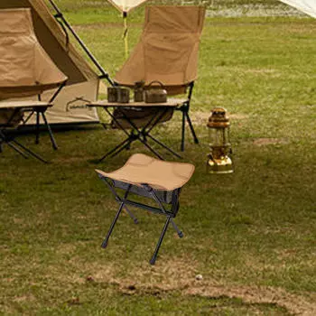 Кемпинговый стул рыболовный стул нескользящий компактный съемная ножка портативный табурет для ног принадлежности хаки