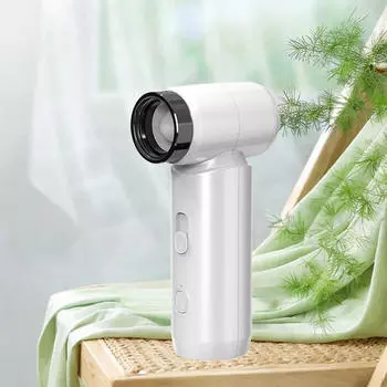 Кемпинговый вентилятор беспроводной фен ручной персональный охладитель для спальни общежития белый