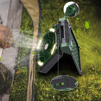 Кемпинговый вентилятор-фонарь светодиодное освещение на солнечных батареях мощный ветряной перезаряжаемый настольный тент розовый