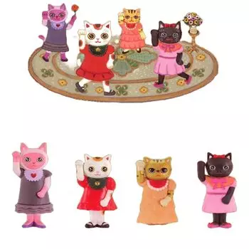 Ken Elephant CHICACO TOYA MANEKI MANEKO Figure Collection Capsule Edition x All 4 Types Set Full Comp Gacha Gacha Capsule Toy