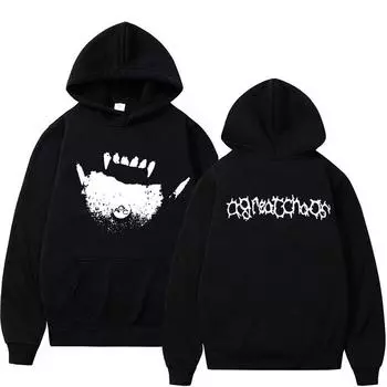 Кен Карсон AGC Actual Hate Teen X Vamp Hoodie A Great Chaos Opium Merch Hoodies Women Unisex Harajuku Fashion Trend Y2K Sweatshirts L чёрный