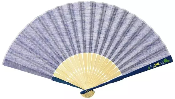 Ken Onishi Manufacturer Fan Rib Print Fan 23cm Frog Ripple 66-135