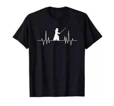 Kendo funny illustration kendo club swordsman swordsmanship funny funny clothes original funny goods story electrocardiogram dojo t-shirt t-shirt чёрный