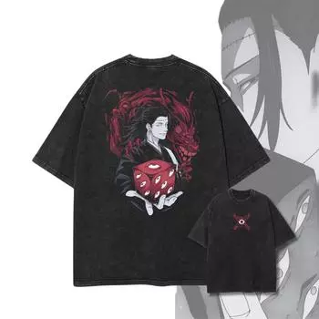 Кендзяку Тюремное Царство Футболка Женская и Мужская Винтажная Хлопковая Футболка Летняя Уличная Одежда Харадзюку Мужские Топы S