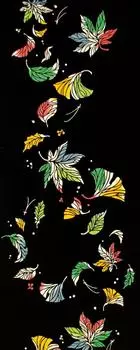 Kenema Tenugui Flower Garden with Fall Foliage (Autumn)