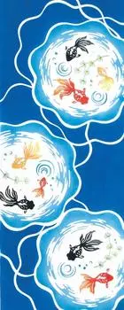 Kenema Tenugui Goldfish Fishbowl