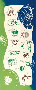 Kenema Tenugui Miyamoto-Towel (Lucky Frog)