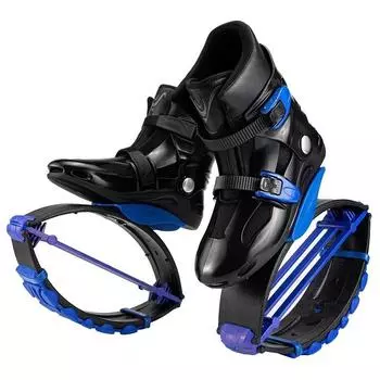 Кенгуру Прыжки Обувь Для Занятий В Помещении На Открытом Воздухе Прыгающие Спортивные Ботинки Фитнес Rebound Обувь Бодибилдинг M 33-35 чёрный/синий