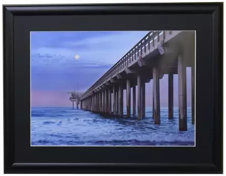 Kenko Aluminum Picture Frame Look Mild A4 Glass Panel Black ALM-A4-BK