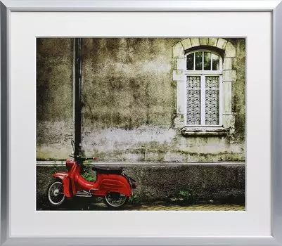 KENKO Фоторамка Atand 4 Cut акриловый тип алюминиевая рамка серебристо-белый AAT-4-SW