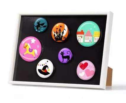 KENKO Фоторамка магнитная рамка размер А4 для значков и магнитов клейкая поверхность 202 x 289 мм подставка в комплекте белый PAC-A4-WH