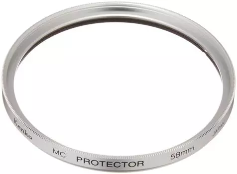 Kenko Lens Filter MC Protector 58mm Silver Frame for Lens Protection Compatible with Digital Cameras 058510