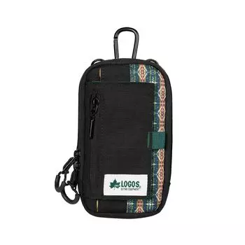 Kenko LOGOS Digital Camera Pouch M Digital Storage Shoulder Belt Included LOGOS LAND Pattern 0.4L Camera/Binoculars LGS-CC1PO M-GR