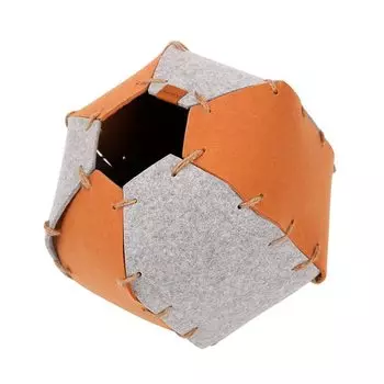KENOU Cat Bed Dome House Домик для кошек Войлок Лето Зима Все сезоны Складной (оранжевый)