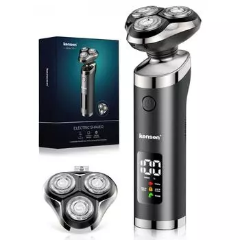 KenSen Ipx6 Led Men S Shaver Beard Electric Shaver 45 Blade Rotatable Waterproof Specification Electric Popular Rechargeable