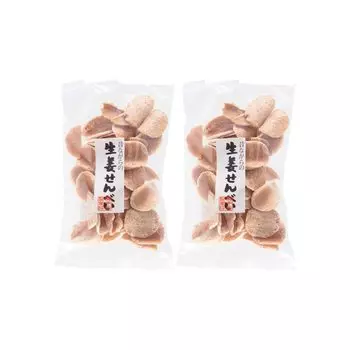 Kensen rice crackers Traditional ginger rice crackers 120g x 2