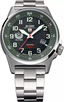 [KENTEX] Часы JSDF STANDARD Solar Ground Self-Defense Force Модель Military S715M-04 Silver серебряный