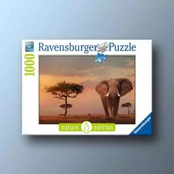Kenya Masai Mara Elephants 1000 Piece Ravensburger Jigsaw Puzzle, popular Korean board game
