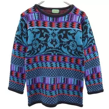 KENZO 90s Made in Japan Old Overall handle Long sleeve Crew neck knit Men s Used