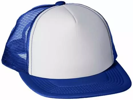 Кепка 00700 Япония Синий x Белый Япония [Print Star] Мужская F-(БЕСПЛАТНЫЙ размер)