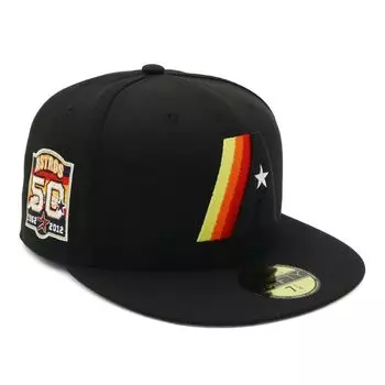 Кепка 59FIFTY Боковая нашивка ONSPOTZ Индивидуальный заказ HOU Черная 7 59Fifty Боковая нашивка Mlb Houston Astros [New Era] 3/4