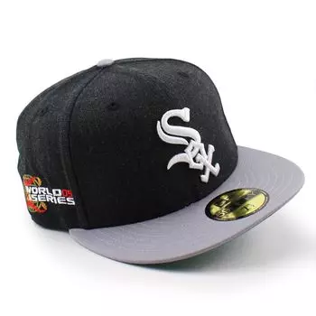 Кепка 59FIFTY Chicago White Sox MLB 2005 WORLD SERIES GAME FITTED CAP HEATHER CHICAGO WHITE SOX COOPERSTOWN COLLECTION Кепка номер Мировой серии Chicago