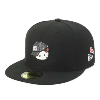 Кепка 59FIFTY Hello Kitty Collaboration черная 7 5950 KITTY NECAP KITTY BLK 14348625 NER36C9774 [New Era] 5/8 чёрный