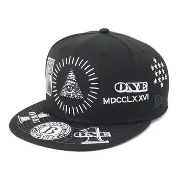 Кепка 59FIFTY ONSPOTZ Custom Made 7 59Fifty Doller Allover [New Era] Черный/Белый 3/8