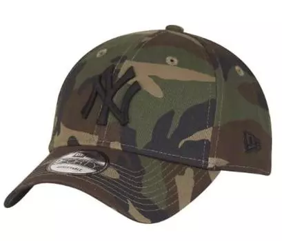 Кепка 940 9FORTY с регулятором в комплекте Бесплатный размер LA Хлопковая бейсболка Кепка Пол Свободный Зеленый [New Era] Мужская Женская (Свободный размер, камуфляж) [Элемент]