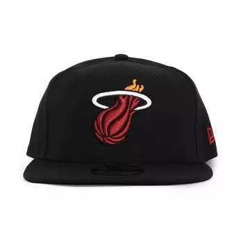 Кепка 9FIFTY Snapback NBA TEAM BASIC SNAPBACK CAP 950 Кепка Баскетбольная Баскетбольная СПОРТИВНАЯ КЕПКА Heat [New Era] (Майами (черный)) [Элемент]