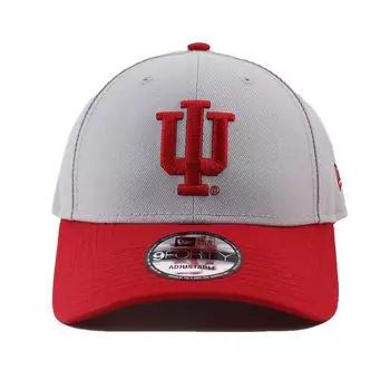 Кепка 9FORTY Indiana Hoosiers NCAA THE LEAGUE РЕГУЛИРУЕМАЯ КЕПКА СЕРАЯ КАРДИНАЛ INDIANA HOOSIERS [New Era] серый