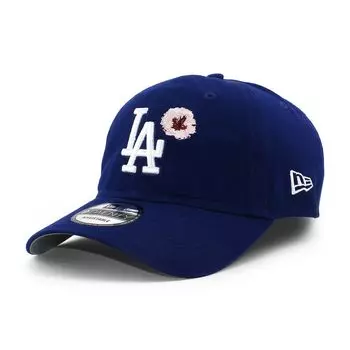Кепка 9TWENTY Strapback Los Angeles Dodgers MLB FLOWER STRAPBACK CAP Темно-королевская кепка LOS ANGELES DODGERS 920 Низкая кепка [New Era] [Предмет] синий