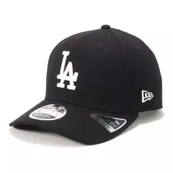 Кепка эластичная на застежке MLB LA черная 950SS LOSDOD BLK WHI [New Era] L/XL