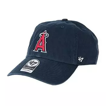 Кепка Angels Cleanup Logo CLEAN UP CAP LADIES Кепка низкая кепка Major League Navy x Red Свободный размер [Бренд 47] Мужская Женская МУЖСКАЯ