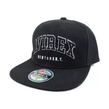 Кепка Avirex Avirex бейсболка BB кепка A Flat Outdoor Walking Популярный трендовый бренд подарок подарок логотип мужской (Авирекс черный)