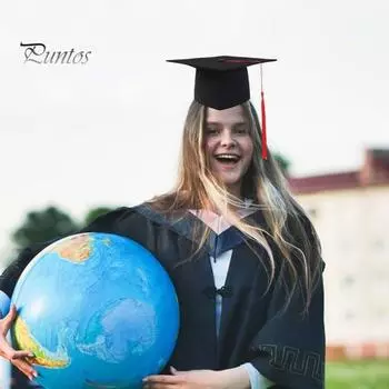 Кепка бакалавра с кисточками с плоским верхом и широкими полями, выпускная шляпа для мужчин и женщин, школьная шляпа для выпускных церемоний, шляпа бакалавра чёрный