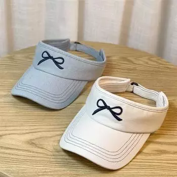 Кепка-бантик с защитой от ультрафиолета Джинсовая кепка-бантик с козырьком Милая летняя шляпа от солнца для отдыха